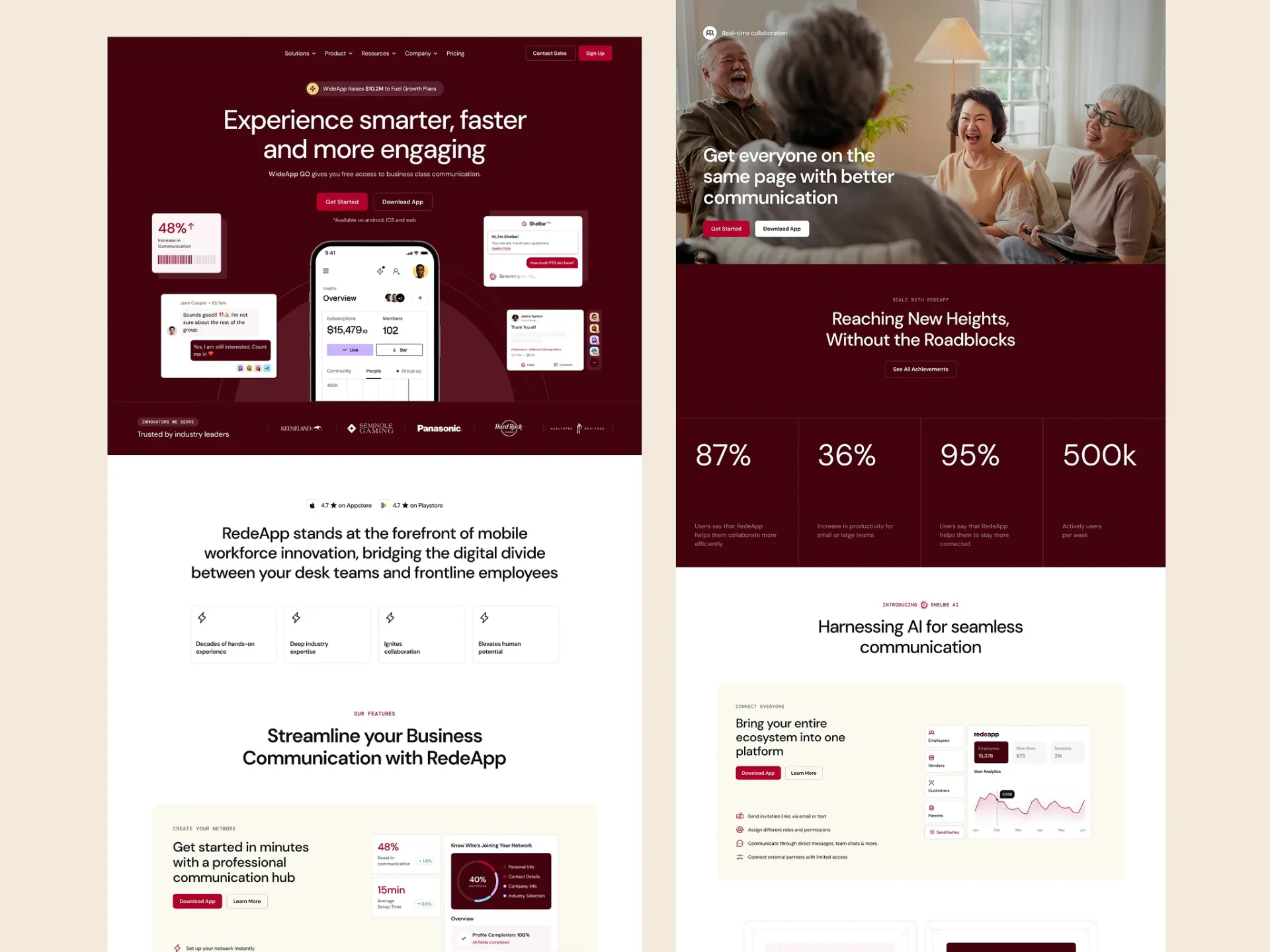 RedeApp — Smarter, faster, more engaging workforce communication.